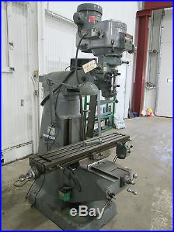 Bridgeport Vertical Milling Machine 9 x 48 1.5HP Series 1 Used AM14222