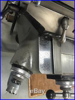 Bridgeport Vertical Milling Machine 9 x 48 Table 2HP DRO AND X FEED