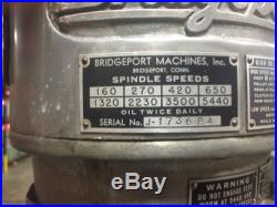 Bridgeport Vertical Milling Machine Series I 1.5 H. P