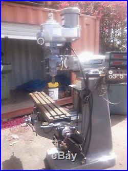 Bridgeport milling machine 9X49 2HP Cromeways power feed DRO