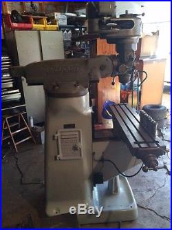 Bridgeport milling machine 9x42 table with accessories