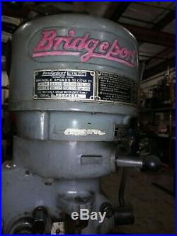 Bridgeport milling machine J Head with DRO