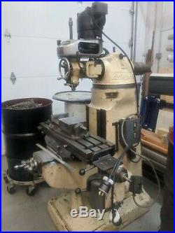 Bridgeport model BH 6519 Milling Machine with Feed Motor and M1 Style Head USED