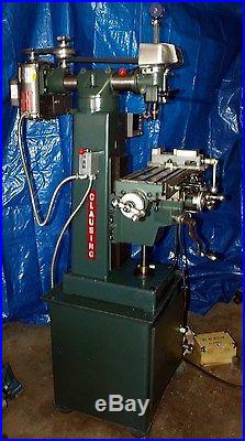 CLAUSING 8520 Bench Mill Compleate Power Feed Digital Read Out, Tooling COMPLETE