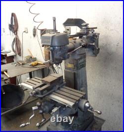 CLAUSING -ATLAS # 8520 MILLING MACHINE 110Volt Hooked up to power and Running