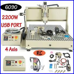 CNC 6040/6090 Engraver 3 /4 Axis Router 3D Engraving Milling Machine 1500With2200W