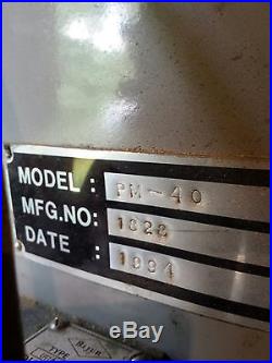 Cnc Pro Mill- Millfab- Cnc Vertical Milling Machine Pm-40 1994 /1828