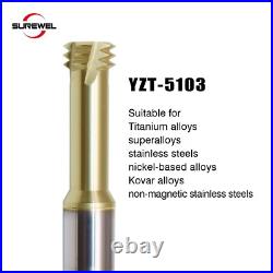 CNC Tools Carbide Three Teeth Spiral Milling Cutter M8 Thread Mill Metric Router