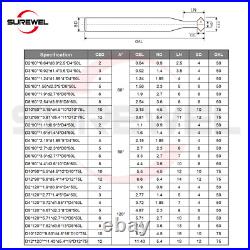 Carbide Dovetail Milling Cutter CNC Tool 60 90 120 Degree 4mm 6mm End mills