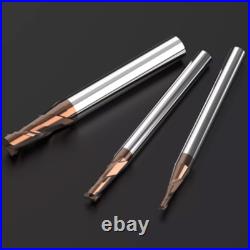 Carbide End Mill 2 Flute 1-20mm HRC55° CNC Slot Drill Milling Cutter Nano-Coated
