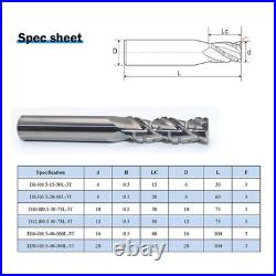 Carbide Roughing End Mills 3 Flute CNC Milling Cutter Bits Router for Aluminum