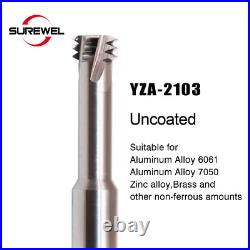 Carbide Thread End Mill Milling Cutter Three Tooth CNC DLC Coating M8 M10 M5 M6