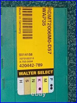 Carboloy R220.29-05.00-10 5 Copy Mill WithNew Walter RDMT2006M0-D57 Inserts
