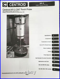 Centroid CNC Kinematic Touch Probe KP-3 14946 Set (for Acorn) NOB See descript Centroid CNC Kinematic Touch Probe KP-3 14946 Set (for Acorn) NOB See descript