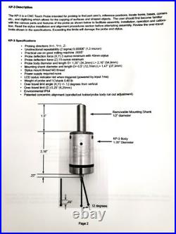 Centroid CNC Kinematic Touch Probe KP-3 14946 Set (for Acorn) NOB See descript Centroid CNC Kinematic Touch Probe KP-3 14946 Set (for Acorn) NOB See descript