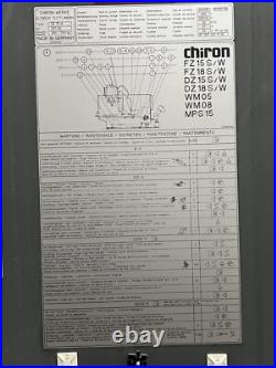 Chiron Dual Spindle Vertical Machining Center, Model Dz 15 W, 2005