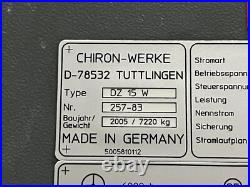 Chiron Dual Spindle Vertical Machining Center, Model Dz 15 W, 2005