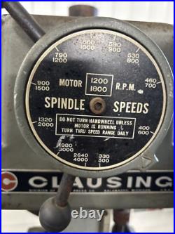 Clausing 16VT-1 14 Variable Speed Floor Drill Press 3/4hp 330-4000 RPM 3 Phase