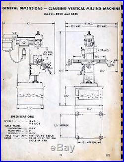 Clausing 8530 miling machine