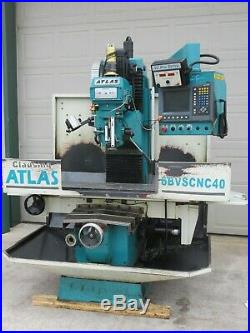 Clausing Atlas CNC Bed Mill with Acu-Rite MillPWR 3 Axis Control Conversational