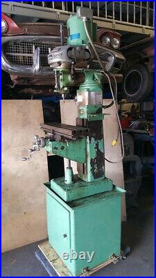 Clausing Milling Machine Model 8512 Master 1/2 HP 110V With Bridgeport M Head