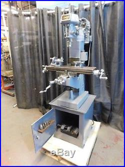 Clausing Vert. Mill With6x24 Tble, 4Riser, Collets, Chk OS Hldr& Dvidng Head, 115V
