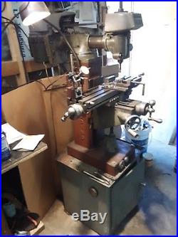Clausing milling machine, mini mill with cabinet and lots of mill ends in