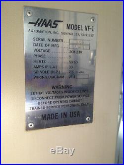Cnc Milling Machine Haas Vf 1