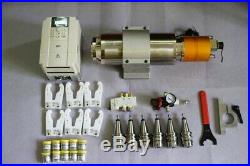 Combo ATC tool change spindle motor BT30 5.5kw 18k rpm + VFD + 6pcs NBT30 +
