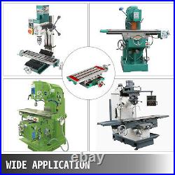 Compound Milling Machine Work Table 2 Axis Cross Slide Bench Drill Vise Fixture