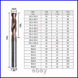 Coolant Hole Coated Solid Flat Bottom Drill 3mm-14mm Twist whit Stainless steel
