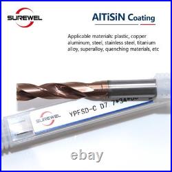 Coolant Hole Coated Solid Flat Bottom Drill 3mm-14mm Twist whit Stainless steel