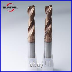 Coolant Hole Coated Solid Flat Bottom Drill 3mm-14mm Twist whit Stainless steel