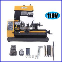 Ct125 Mini Electric Lathe Drilling Milling Machine 3 in 1 Metalworking Equipment