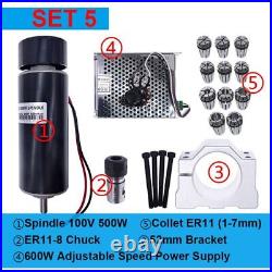 DC Spindle Motors Set Adjustable Speed Power Supply 500 W for Engraving Machines