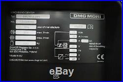 DMG Mori DMU 50 Ecoline 5-Axis Plus Machining Center (2014) ONLY 65 HOURS