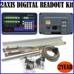 DRO 2 Axis Digital Readout 12&36 2pc Glass Linear Scale Kit for CNC Mill Lathe DRO 2 Axis Digital Readout 12&36 2pc Glass Linear Scale Kit for CNC Mill Lathe