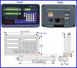 DRO 2 Axis Digital Readout 12&36 2pc Glass Linear Scale Kit for CNC Mill Lathe DRO 2 Axis Digital Readout 12&36 2pc Glass Linear Scale Kit for CNC Mill Lathe