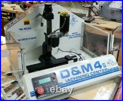 D&M4s / Sherline CNC Mill with Enclosure. #1 morse taper. 90VDC spindle SEE VIDEO