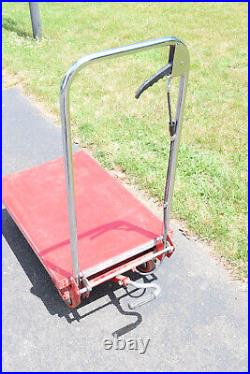 Dayton 3KR46 J Hydraulic Elevating Scissor Lift Cart 400 lb