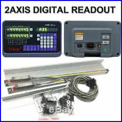 Digital Readout 2Axis DRO Display+2pc TTL Linear Scale CNC Bridgeport Milling