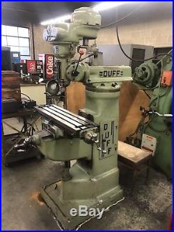 Duff 30-J Milling Machine. Excellent Shape. Small Adjustable Speed