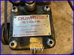 Dumore No. 2 Versa Mil Mill 32-010 Milling Grinding Drilling Slotting Attachment