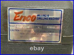 ENCO Model 105 1110 Milling & Drilling Machine 2HP 1 Phase Vertical Mill R8