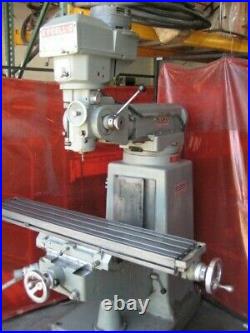 EXCELLO RAM TURRET VERTICAL MILLING MACHINE #602 withR8 SPINDLE & 9x48 TABLE
