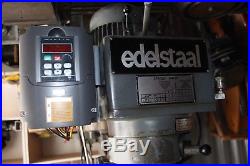 Edelstaal 10 x 48 2hp Knee Mill with Power Feed and DRO