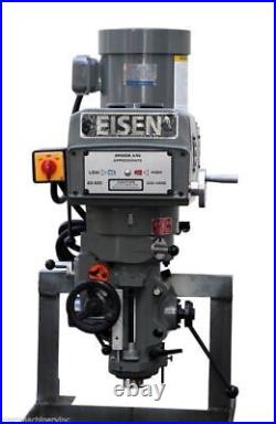 Eisen S-2AH milling machine head, R8 taper, 3 HP, 220V, 3-phase