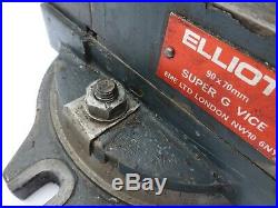 Elliott super G milling machine vice and handle
