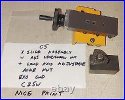 Emco Compact 5 Lathe Latest Cross Slide Assembly & Standard Tool Post C25W