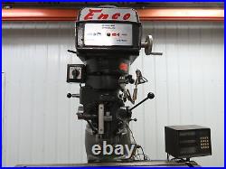 Enco 100-3990 Knee Milling Machine 3 Hp 3Ph Digital Readout 3 Axis Bridgeport